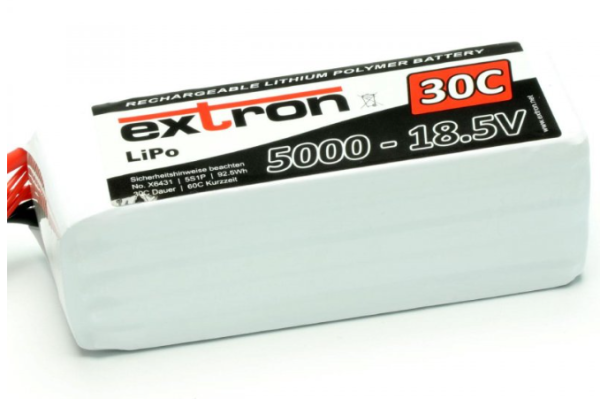 X6431 LiPo Akku Extron X2 5000 - 18,5V (30C | 60C)